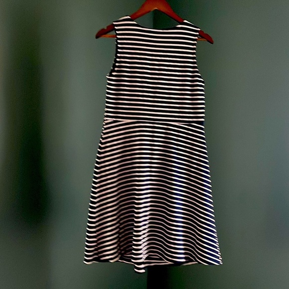 Navy and White Striped dress - Picture 3 of 5